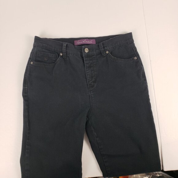 Gloria Vanderbilt 8P Amanda Jeans Black Petite Slim Skinny Straight Denim - Picture 7 of 16